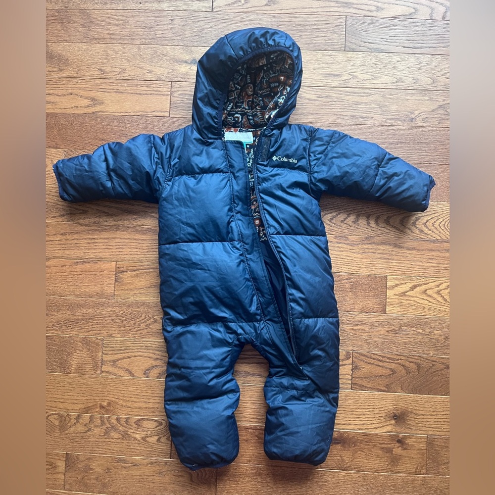 Columbia Navy Kids Puffer Snowsuit